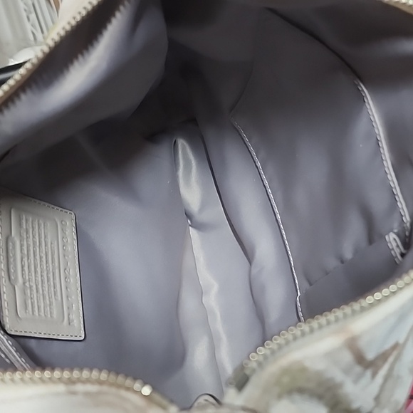 Coach Shimmery Signature Shoulder Bag Nwt - Picture 11 of 15